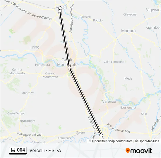 004 Bus Line Map