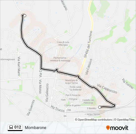 012 Bus Line Map