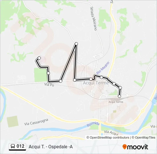 012 Bus Line Map