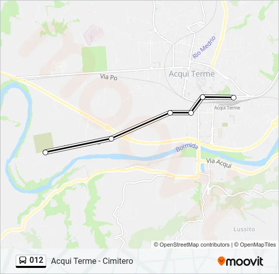 012 Bus Line Map
