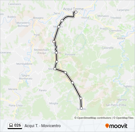 026 bus Line Map