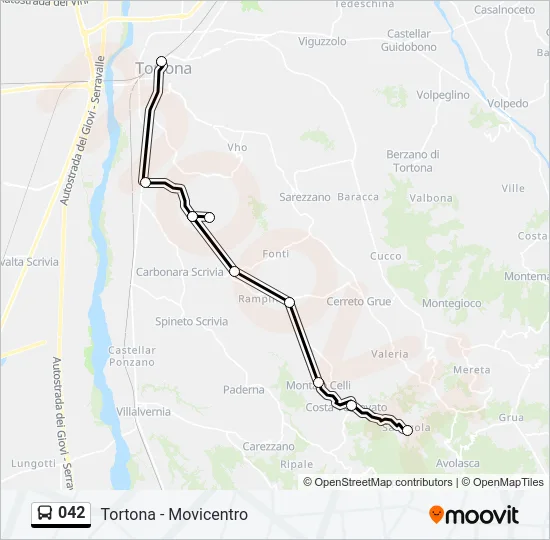 042 Bus Line Map