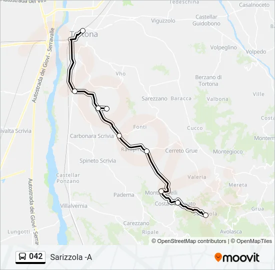 042 Bus Line Map