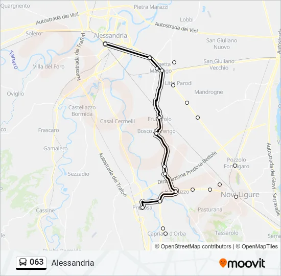 063 Bus Line Map