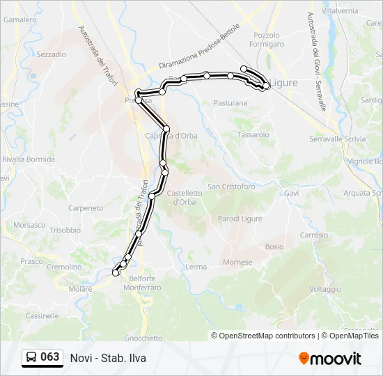 063 Bus Line Map