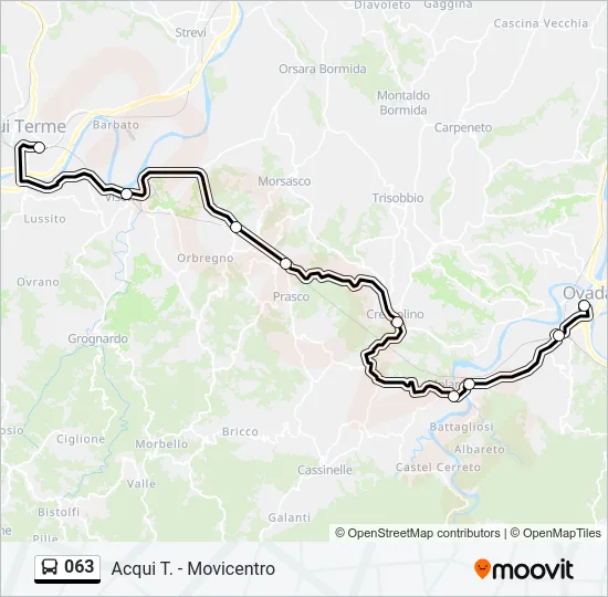 063 Bus Line Map