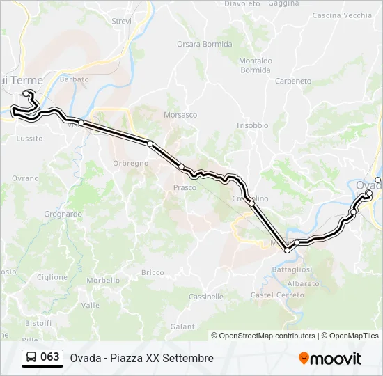 063 Bus Line Map