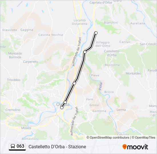 063 bus Line Map