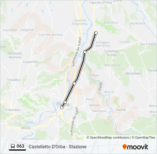 063 Bus Line Map
