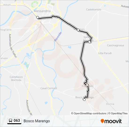 063 Bus Line Map