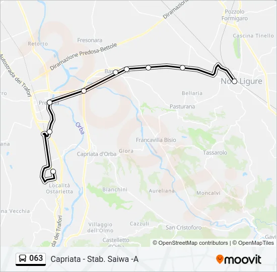 063 Bus Line Map