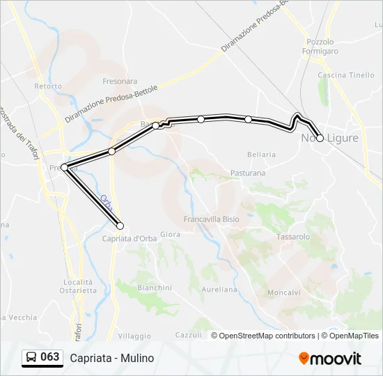 063 Bus Line Map