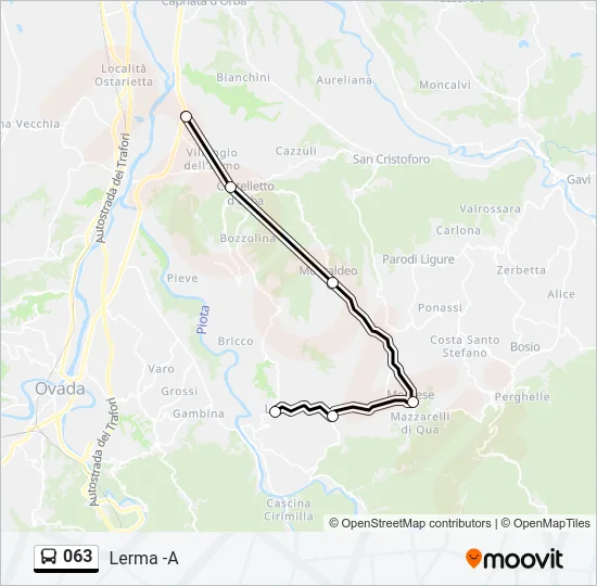 063 Bus Line Map