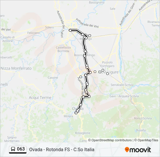 063 Bus Line Map