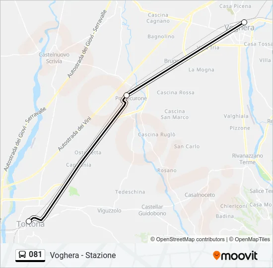 081 Bus Line Map