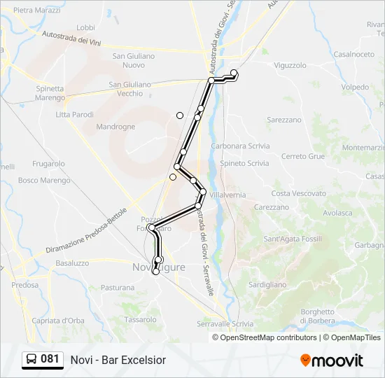 081 Bus Line Map