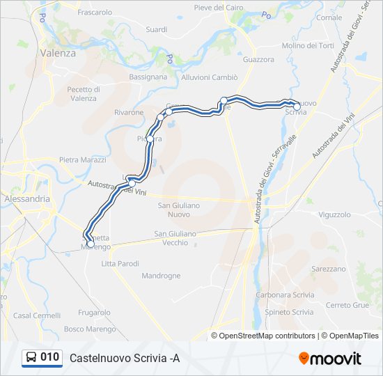 010 bus Line Map