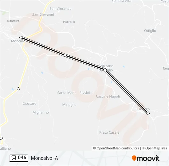 046 Bus Line Map