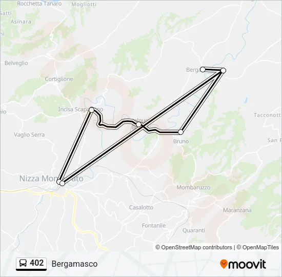 402 Bus Line Map