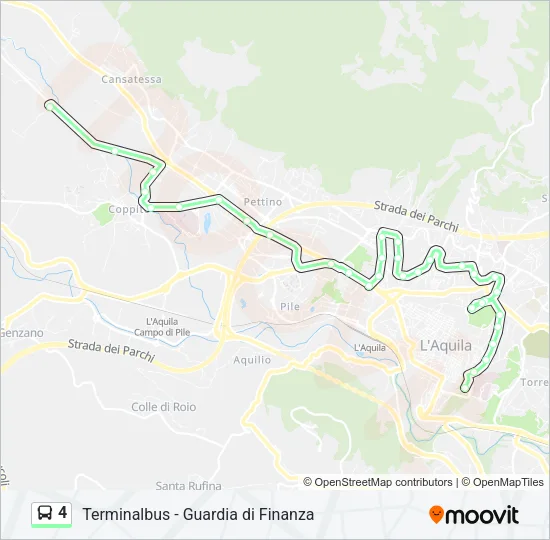 4 Bus Line Map