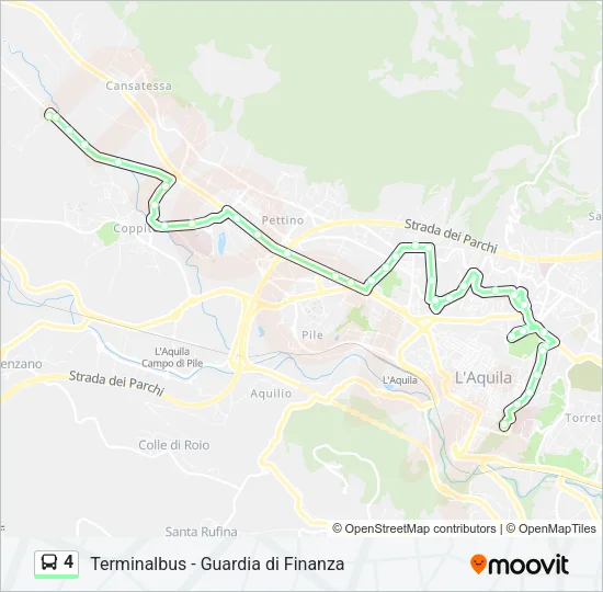 4 Bus Line Map