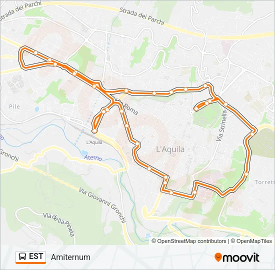 EST Bus Line Map