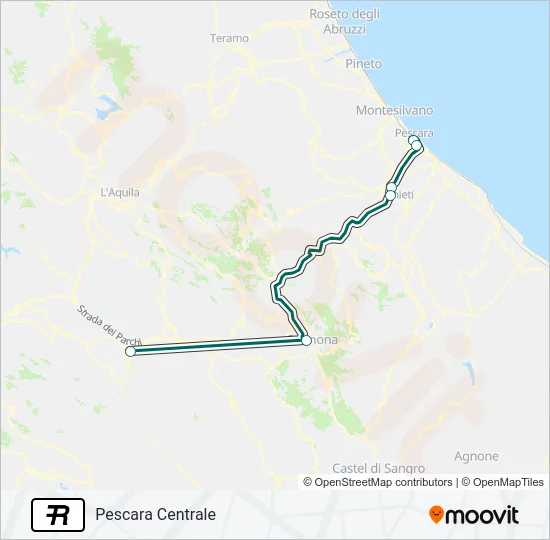 R Train Line Map