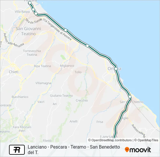 R Train Line Map
