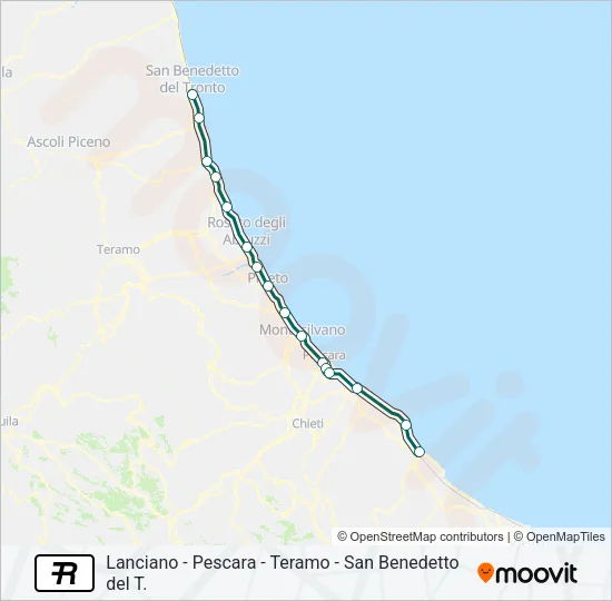 R Train Line Map