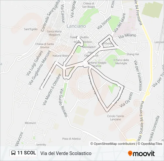 11 SCOL Bus Line Map