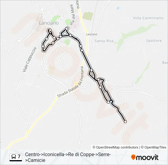 7 Bus Line Map