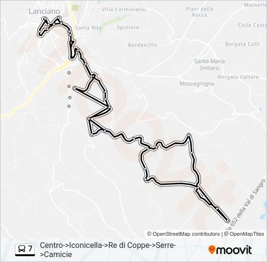 7 Bus Line Map