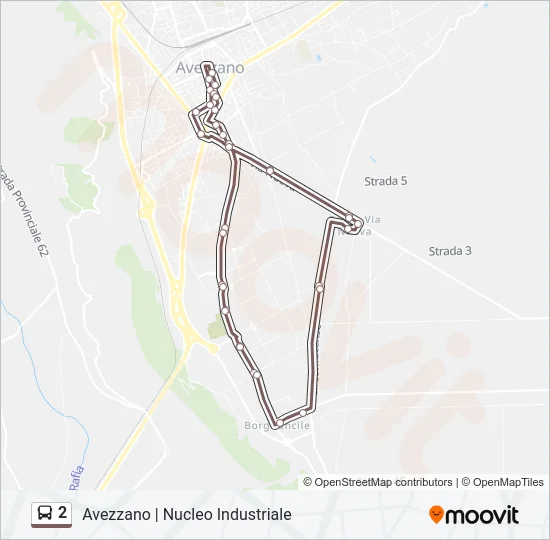 2 Bus Line Map