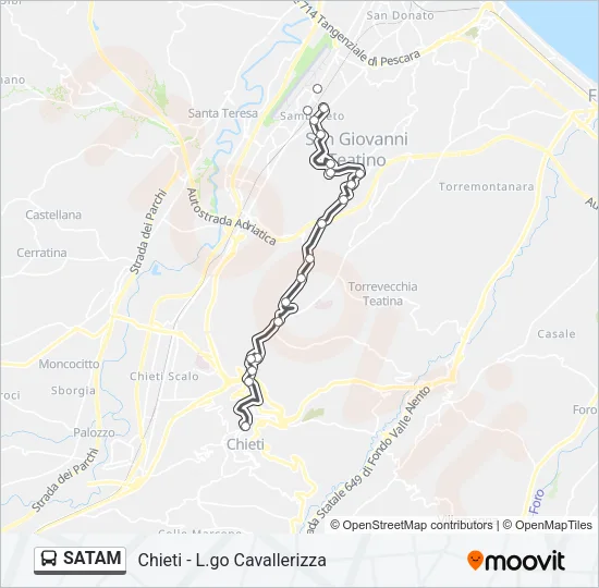 SATAM Bus Line Map