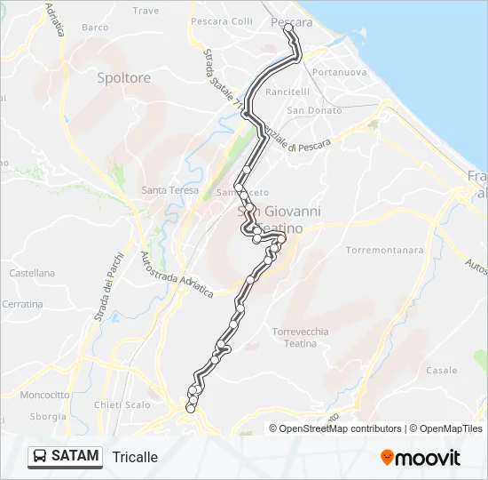 SATAM Bus Line Map