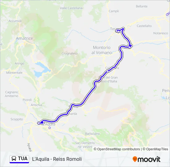 TUA Bus Line Map