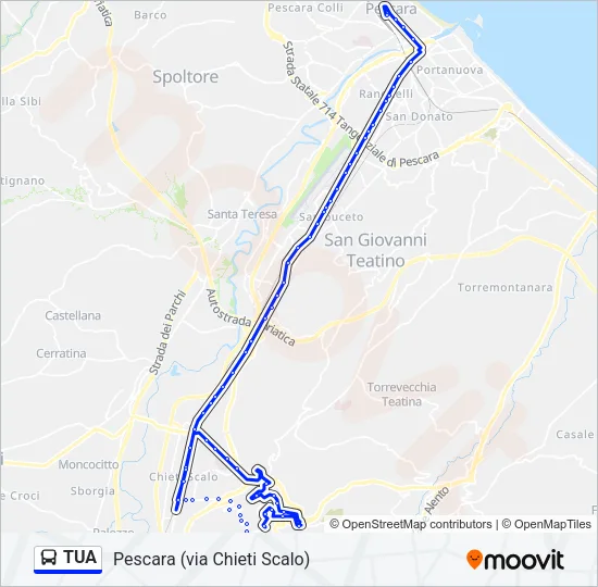 TUA Bus Line Map