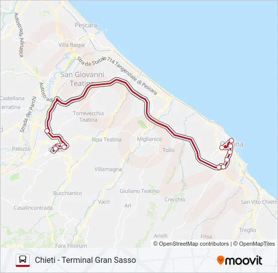 CIVITARESE Bus Line Map