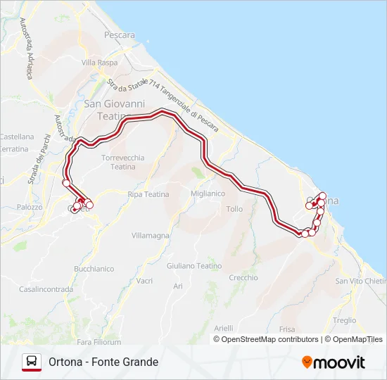 CIVITARESE Bus Line Map