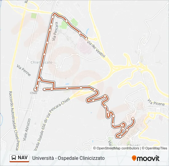 NAV Bus Line Map