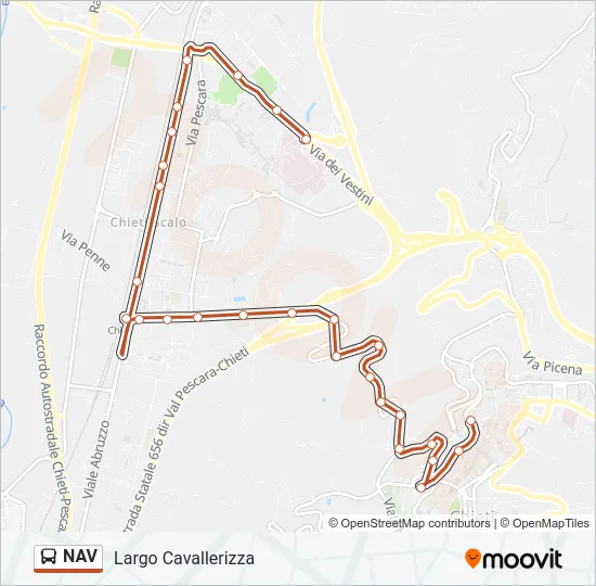 NAV Bus Line Map