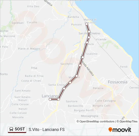 SOST Bus Line Map