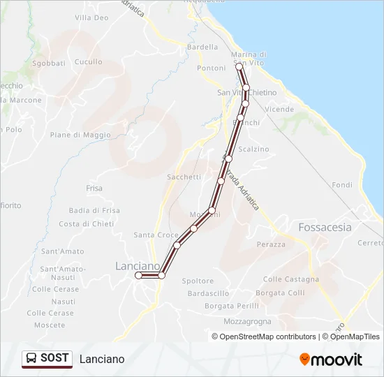 SOST Bus Line Map