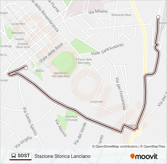 SOST Bus Line Map