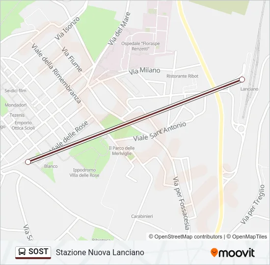 SOST Bus Line Map