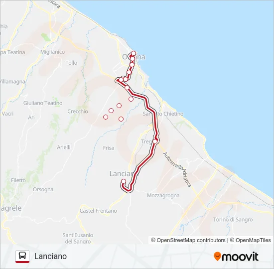 CIVITARESE Bus Line Map
