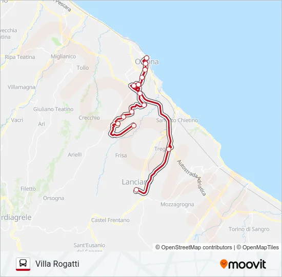 CIVITARESE Bus Line Map