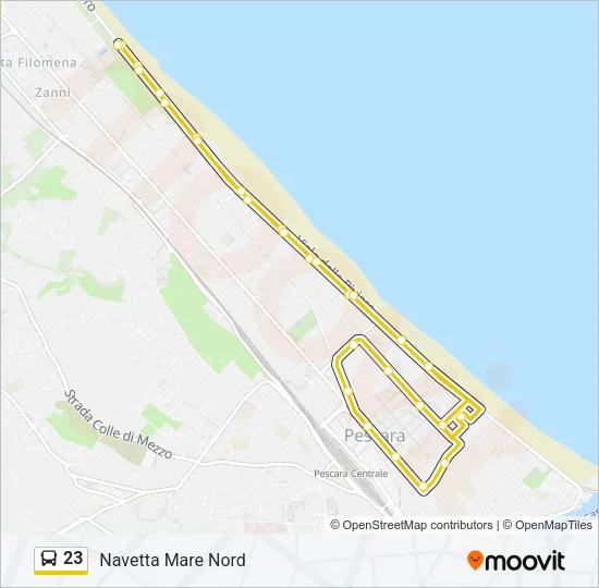 23 Bus Line Map
