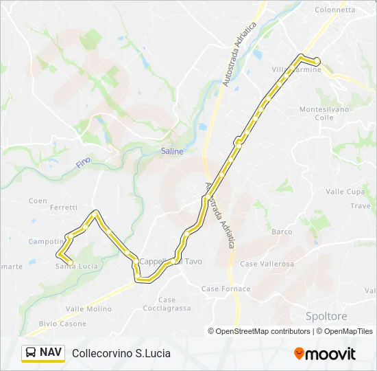 NAV Bus Line Map