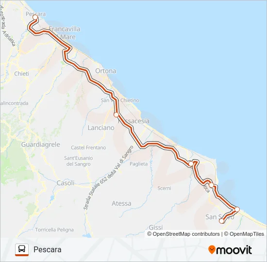DICARLOBUS Bus Line Map